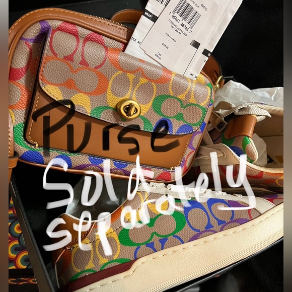 COPY - Lowline Coated Canva Tan Multi COACH sneaker size 6B - Picture 6 of 6